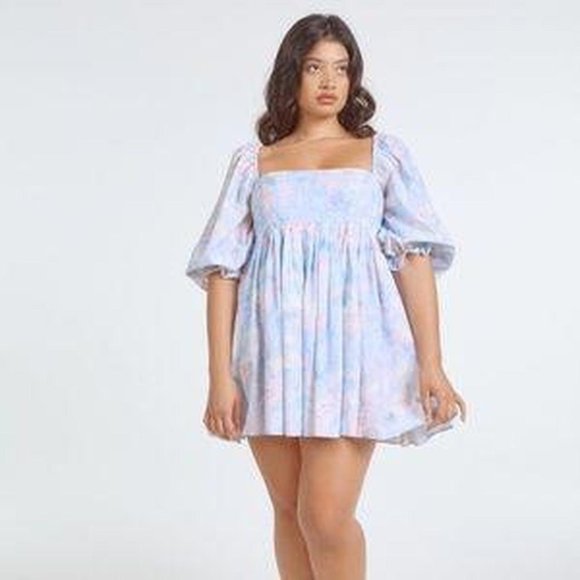 Selkie Dresses & Skirts - Selkie cotton monet puff dress cottagecore puff sleeve dress